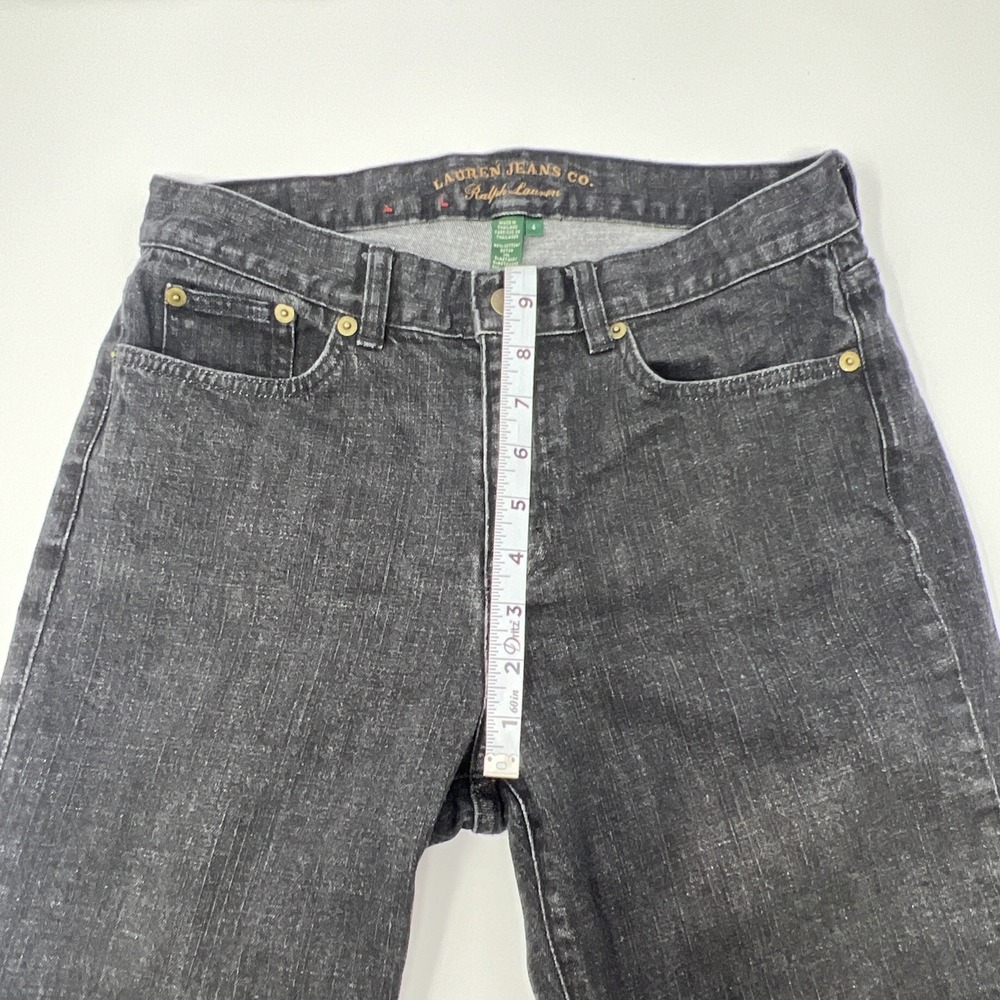 Ralph Lauren Classic Straight Jeans 4 Black Lauren Jeans Co. LRL Denim - Picture 14 of 16
